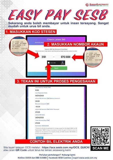 semak bil sesb 12 digit|Pay Bill .